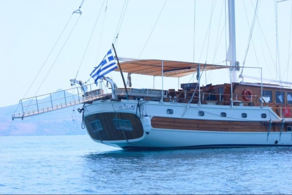 Sailing golet charter Elena J Greece