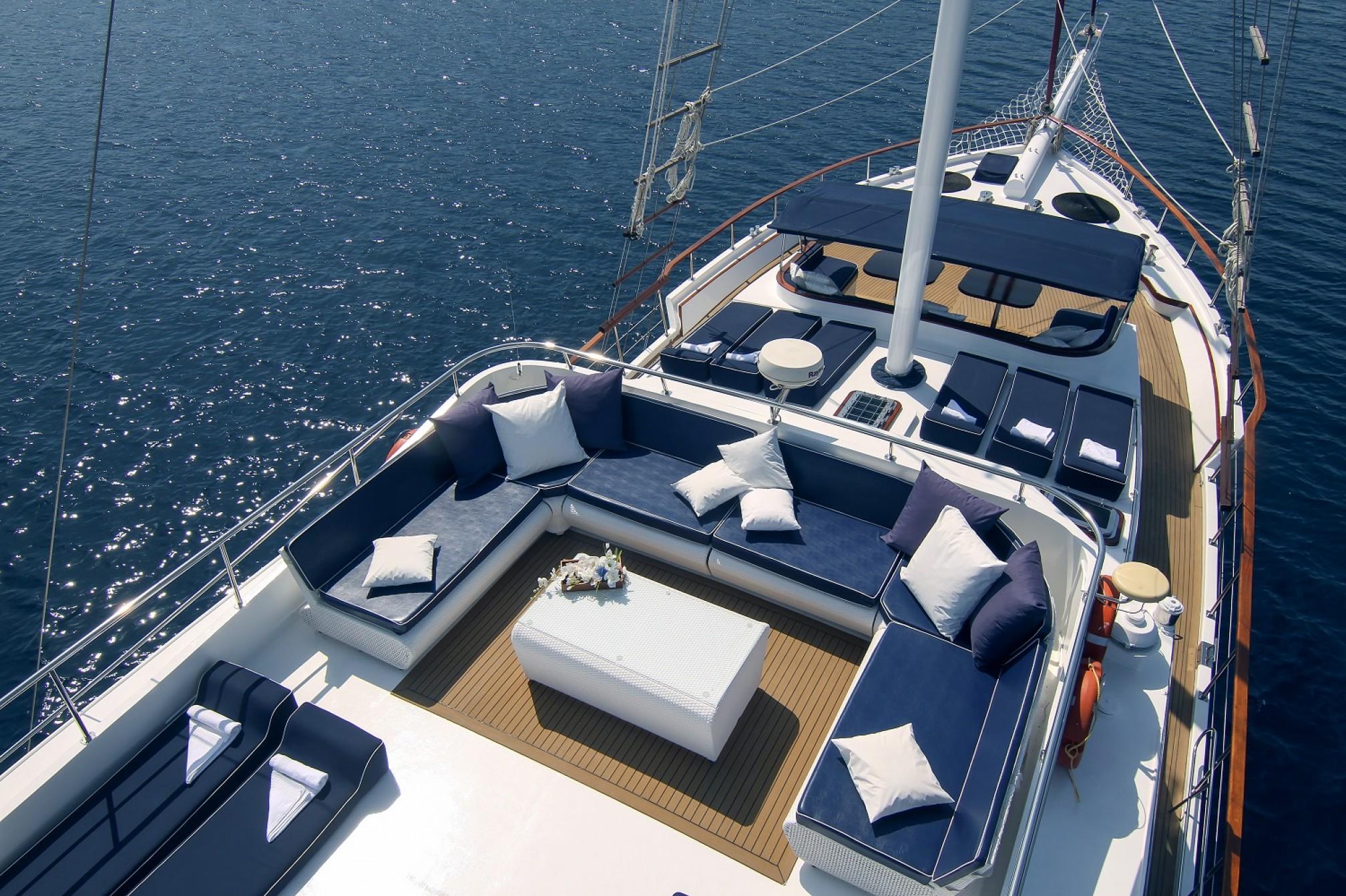 Aurum gulet charter, sundeck