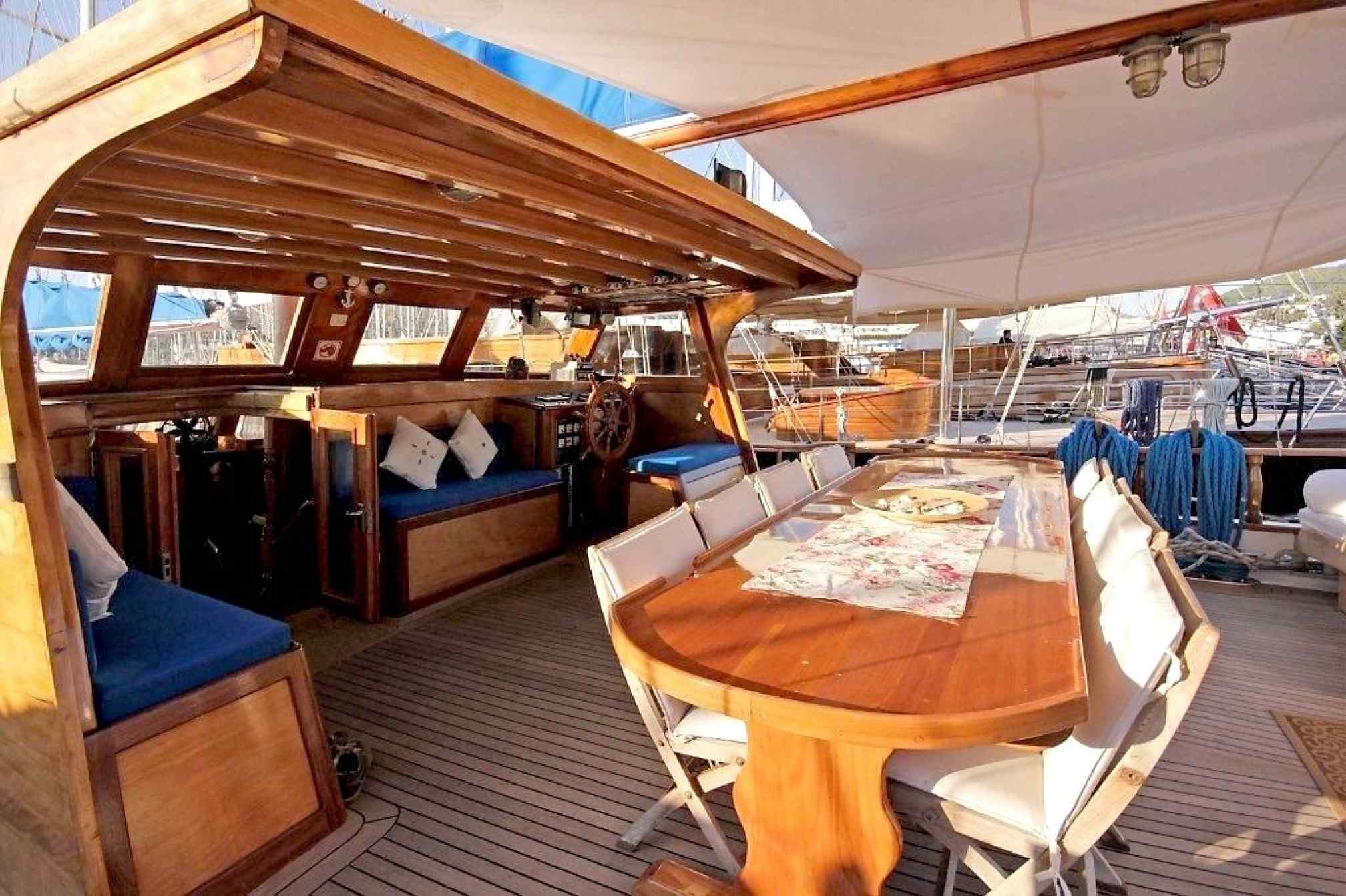 Syrolana charter gulet deck