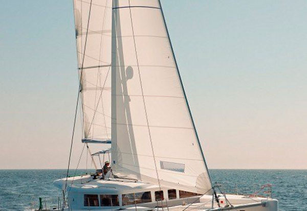 Lagoon 450 catamaran charter sailing