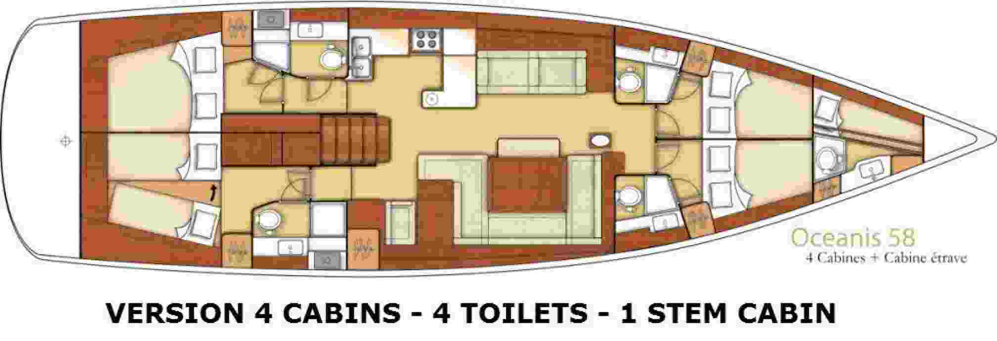 Oceanis 58 layout