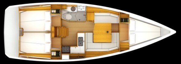 Sun Odyssey 379 (3 cab)_Layout