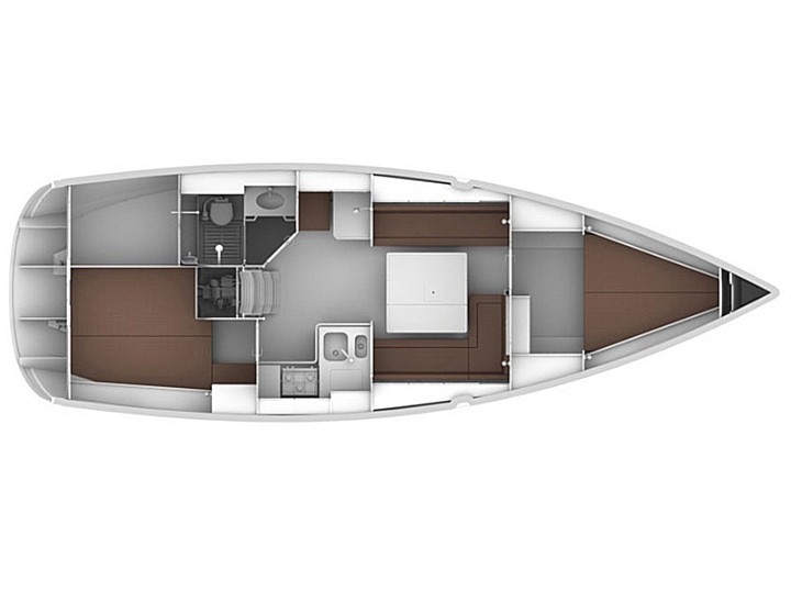 Veler de lloguer Bavaria 36 cruiser plànol