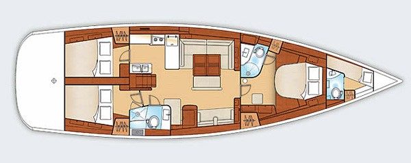 Oceanis 45 (3 cab)_Layout