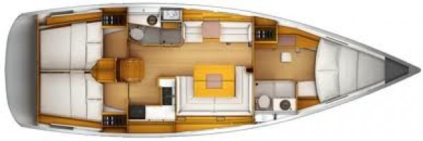 Location de voilier Sun Odyssey 439 - plan