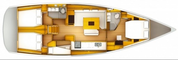 Sun Odyssey 509 layout