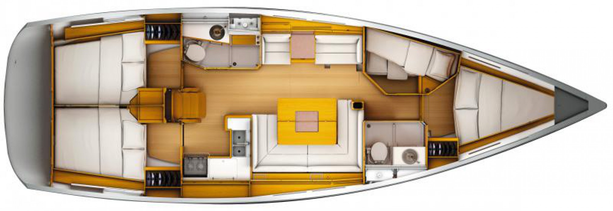 Bateau de location Sun Odyssey 449 layout