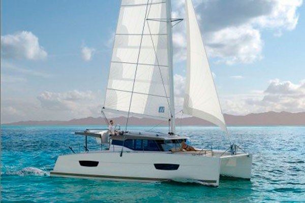 40 Quatour catamaran charter, sailing