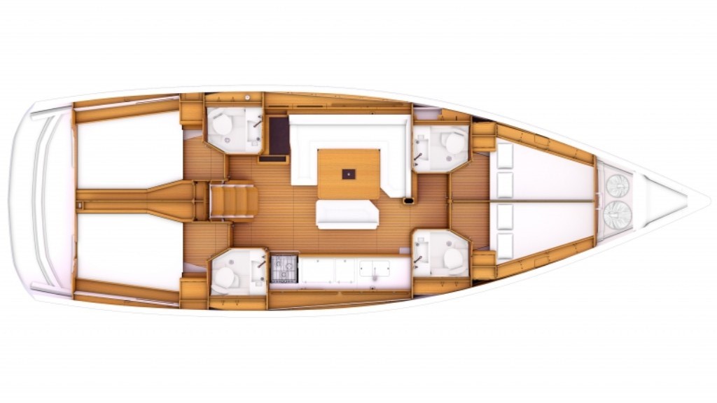 Velero de alquiler Sun Odyssey 479 plano