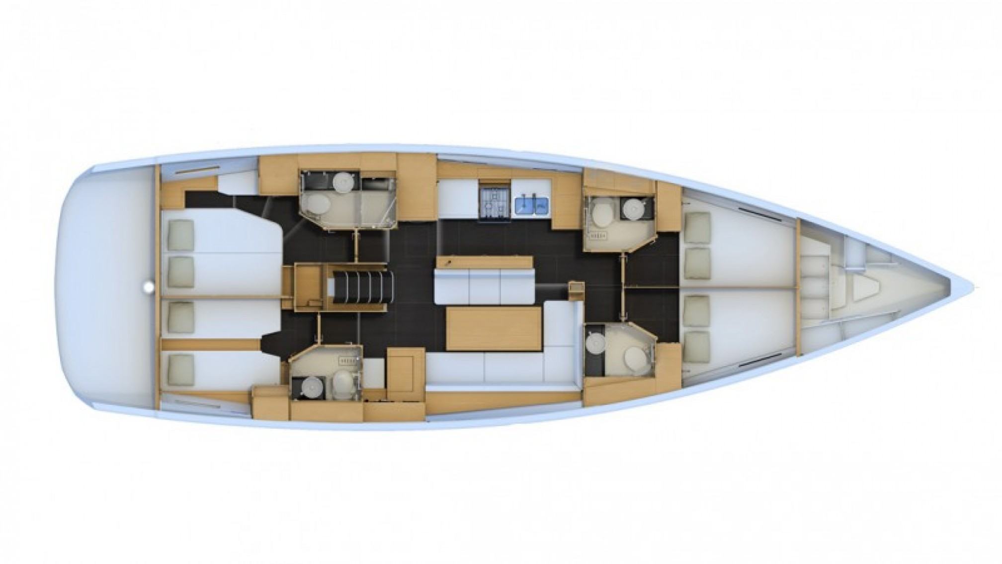 Jeanneau 54 layout