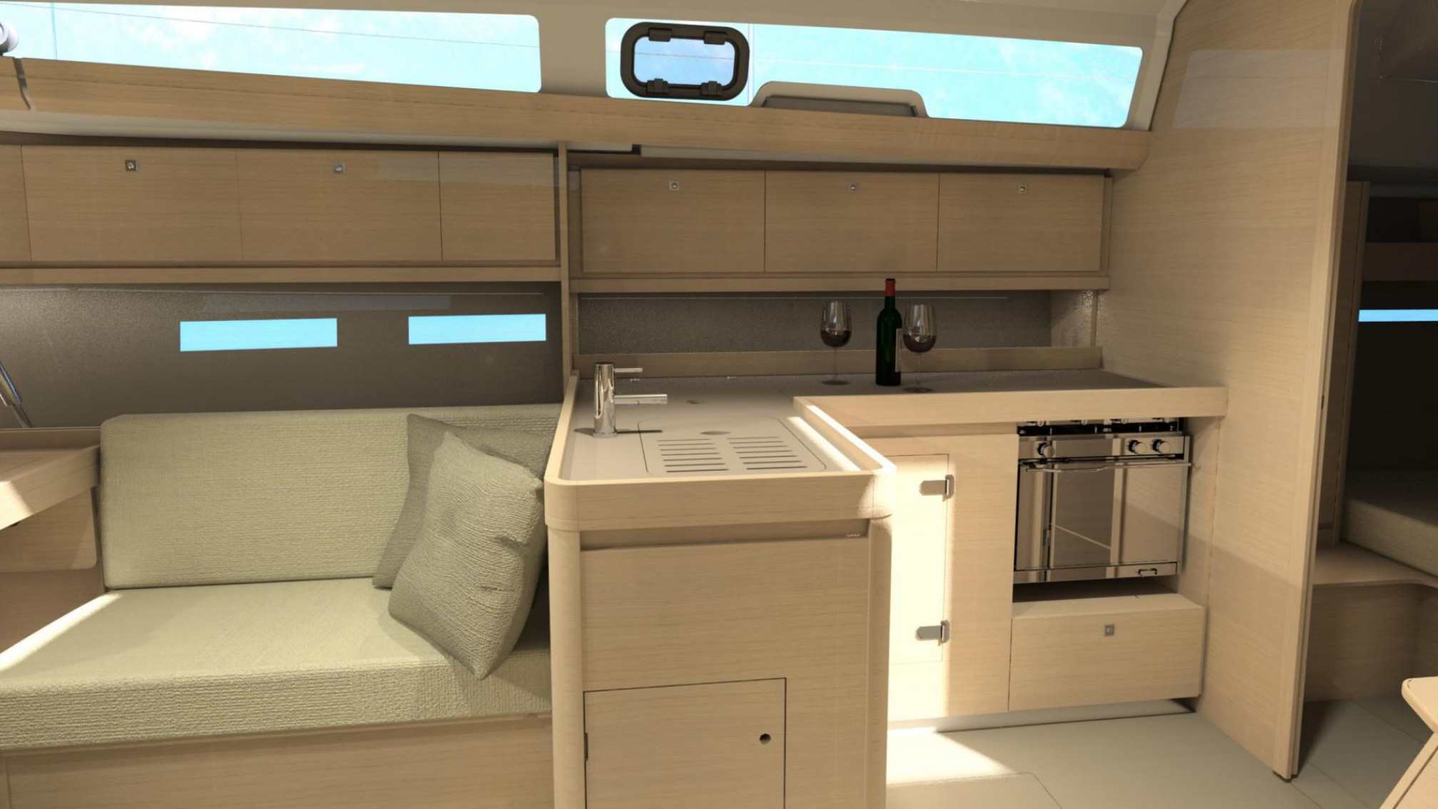 Velero de alquiler Dufour 412 GL cocina