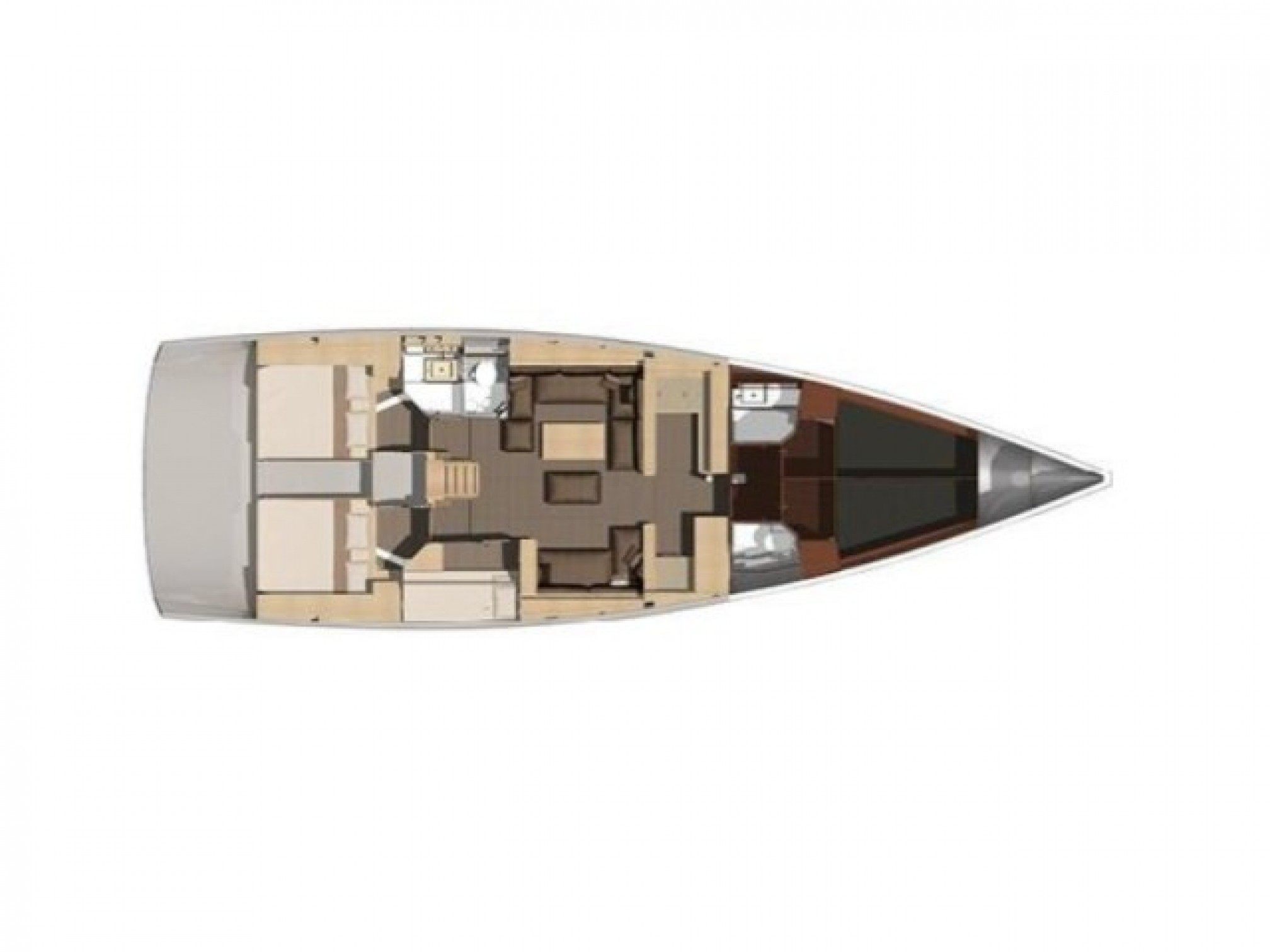 Velero de alquiler Dufour 512 GL layout