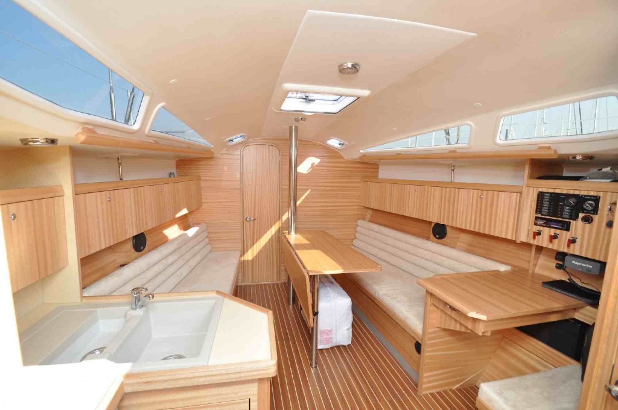 Cobra 41 sailboat charter saloon