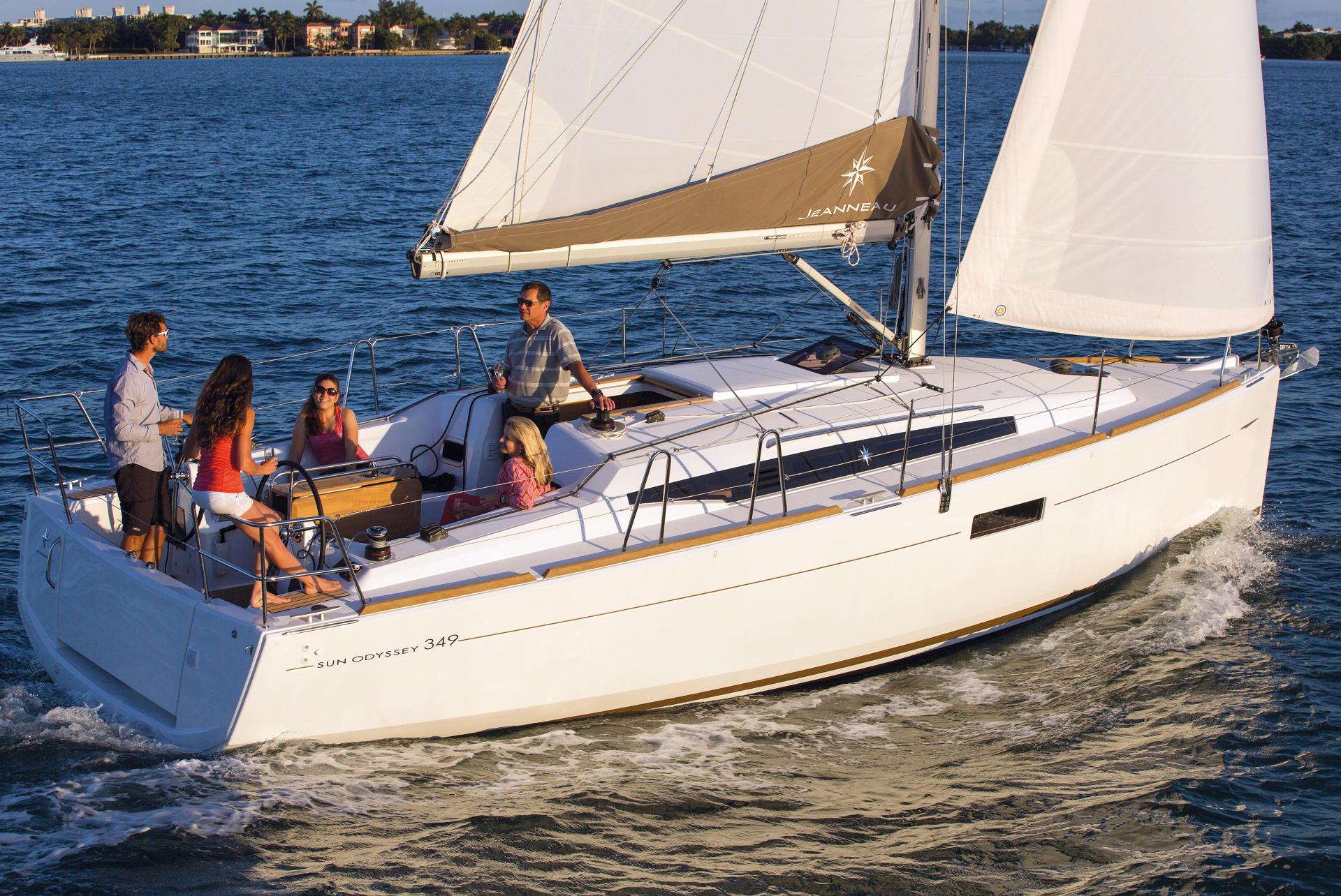 Rental sailing boat Sun Odyssey 349 sailing