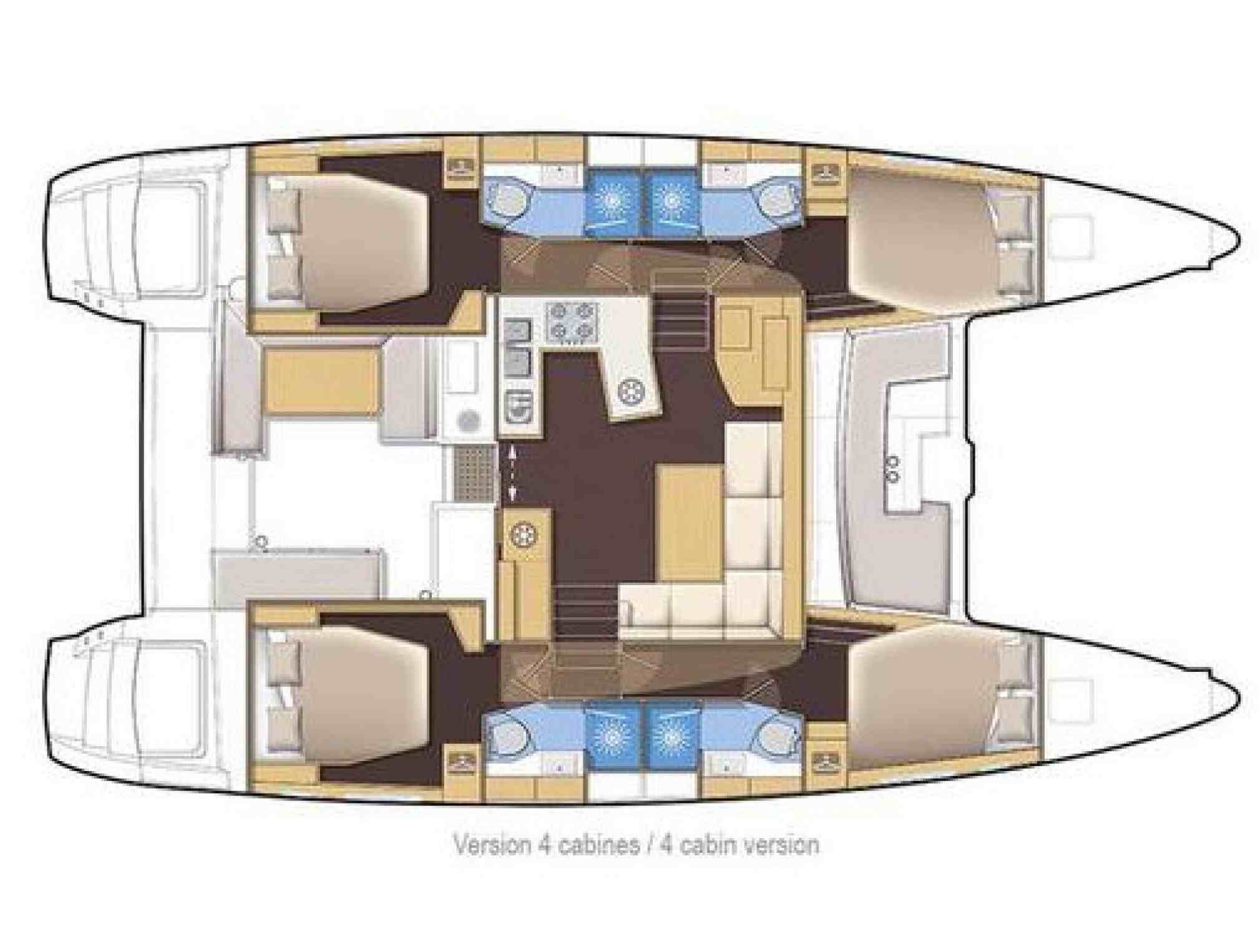 Lagoon 450 layout