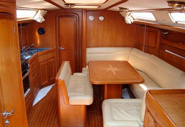 Dufour 41 sailboat charter salon