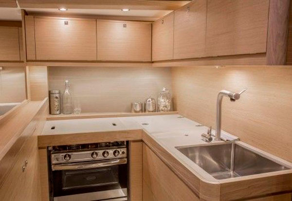 Dufour 512 GL saiboat charter kitchen