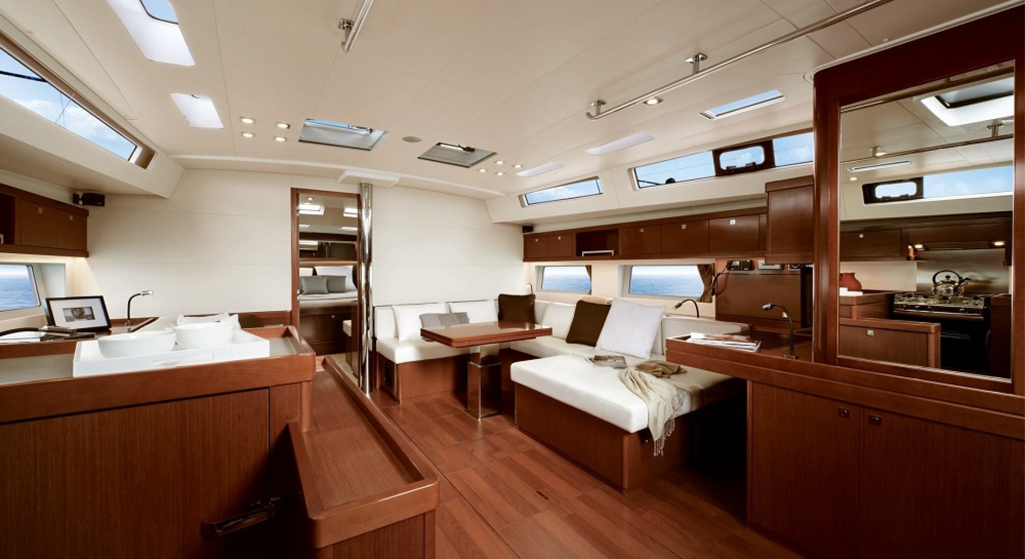 Oceanis 55 sailboat charter salon