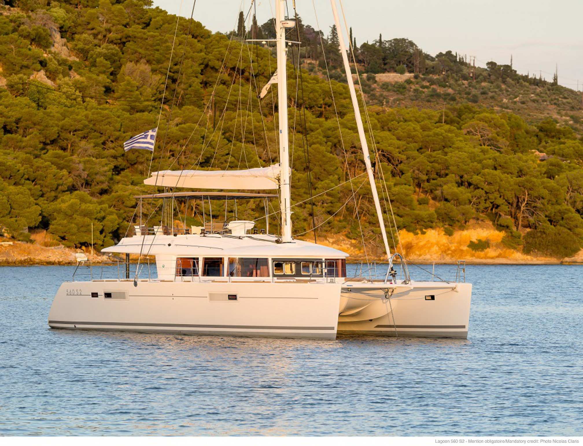 Lagoon 560 S2 catamaran charter mooring