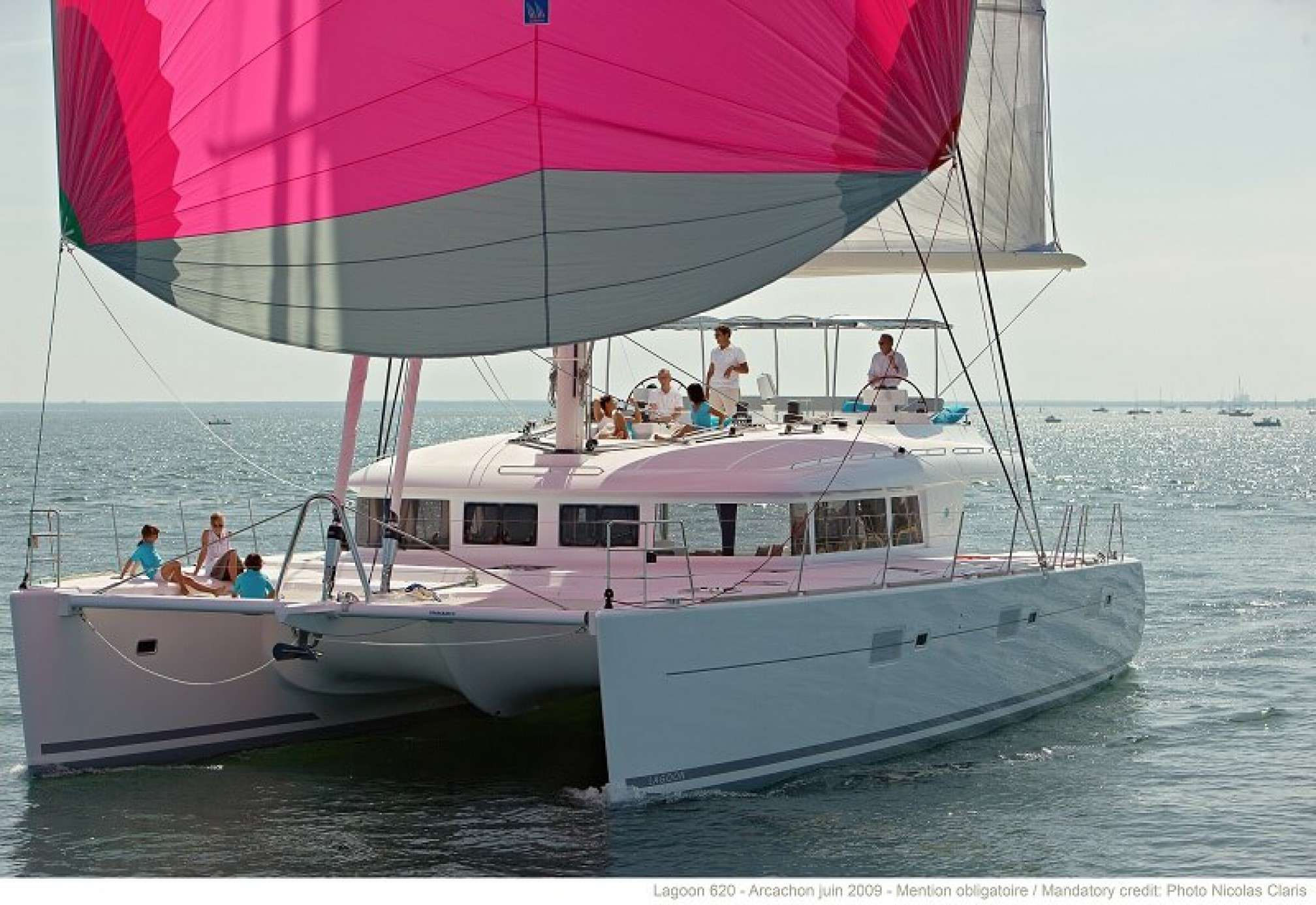 Lagoon 620 catamaran charter sailing