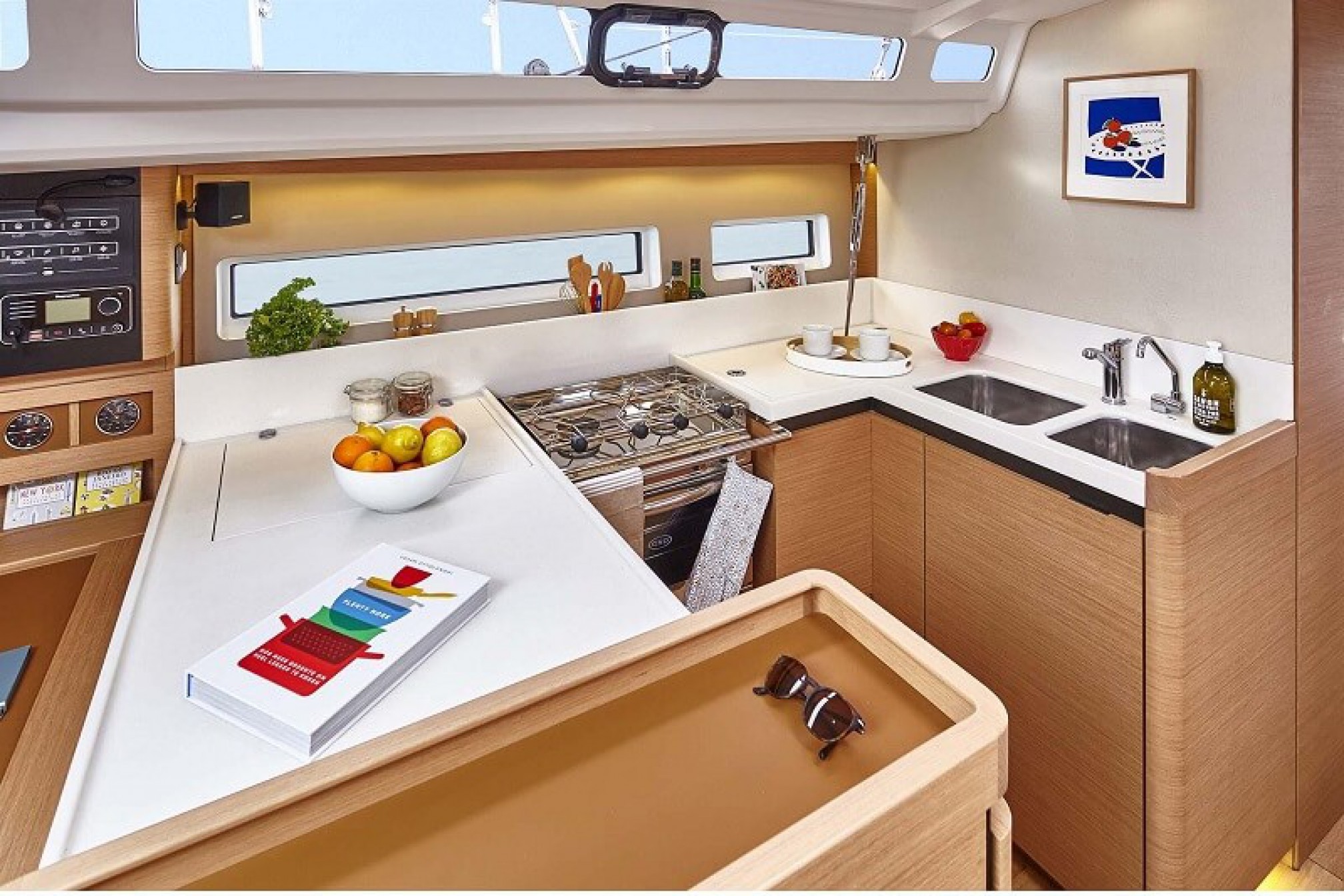 Velero de alquiler Sun Odyssey 440 cocina