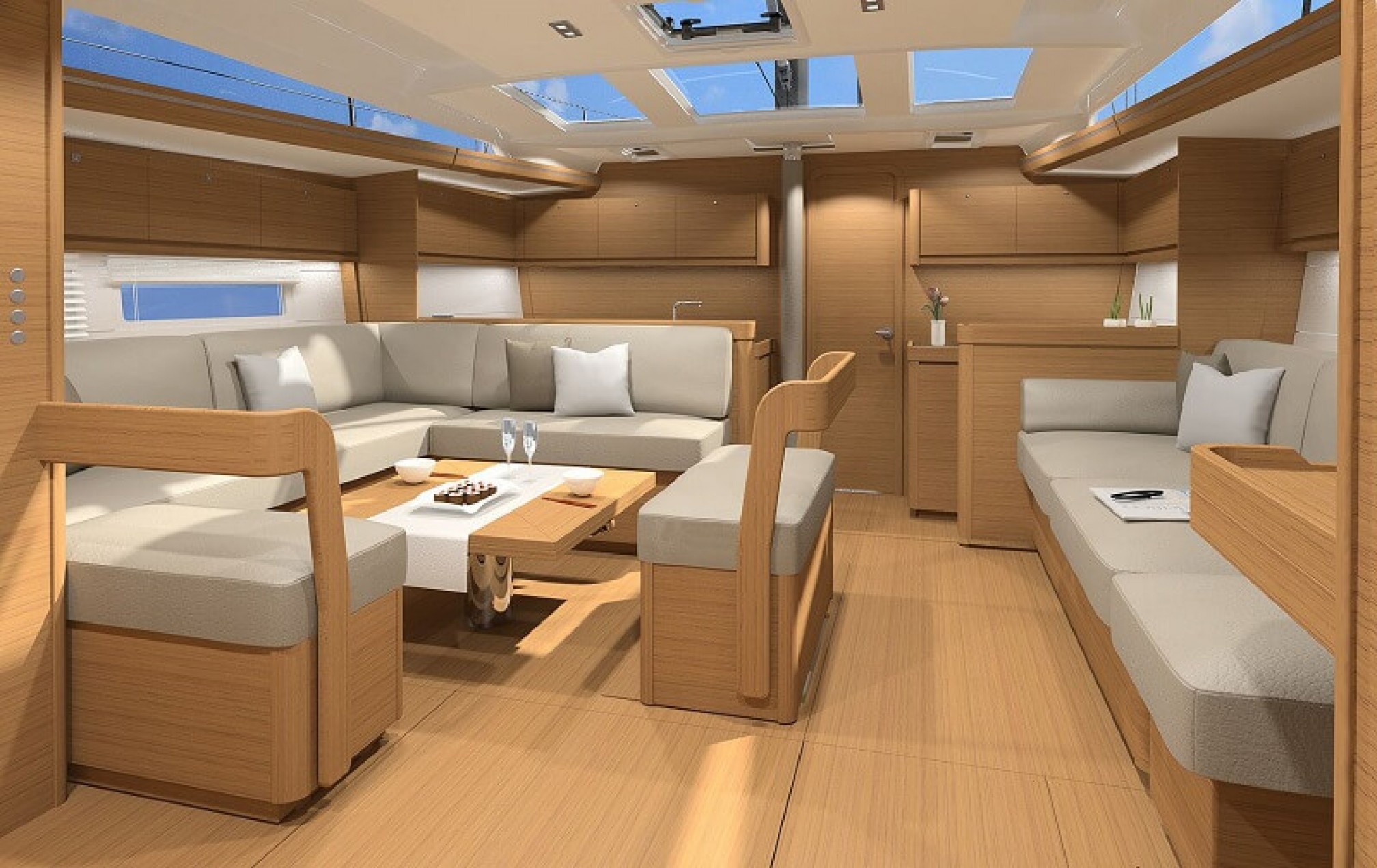 Velero de alquiler Dufour 520 GL salón