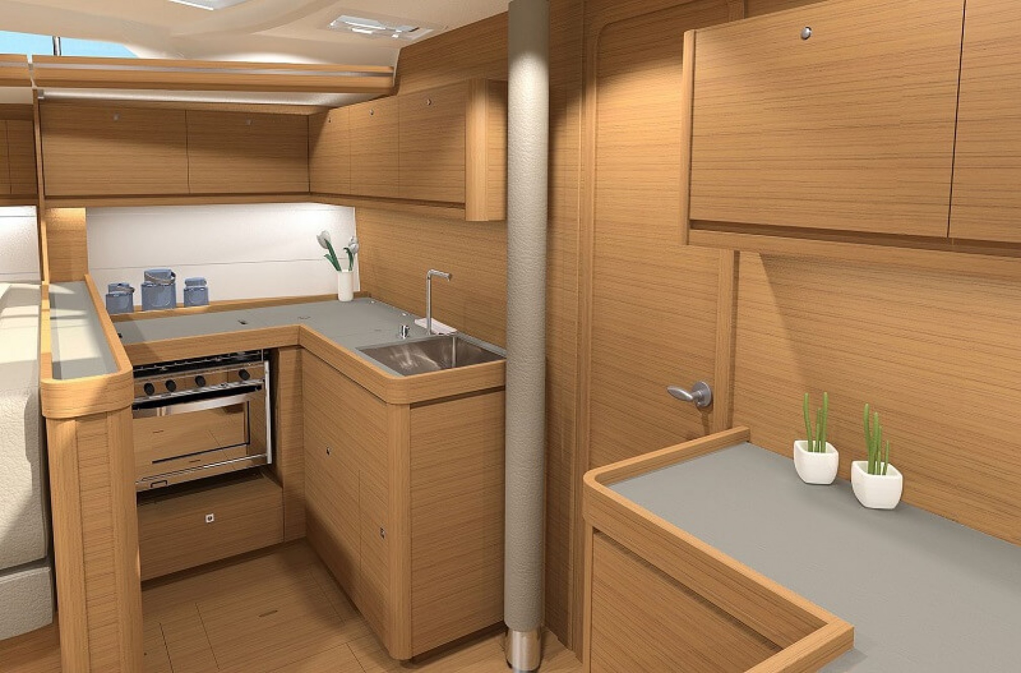 Velero de alquiler Dufour 520 GL cocina