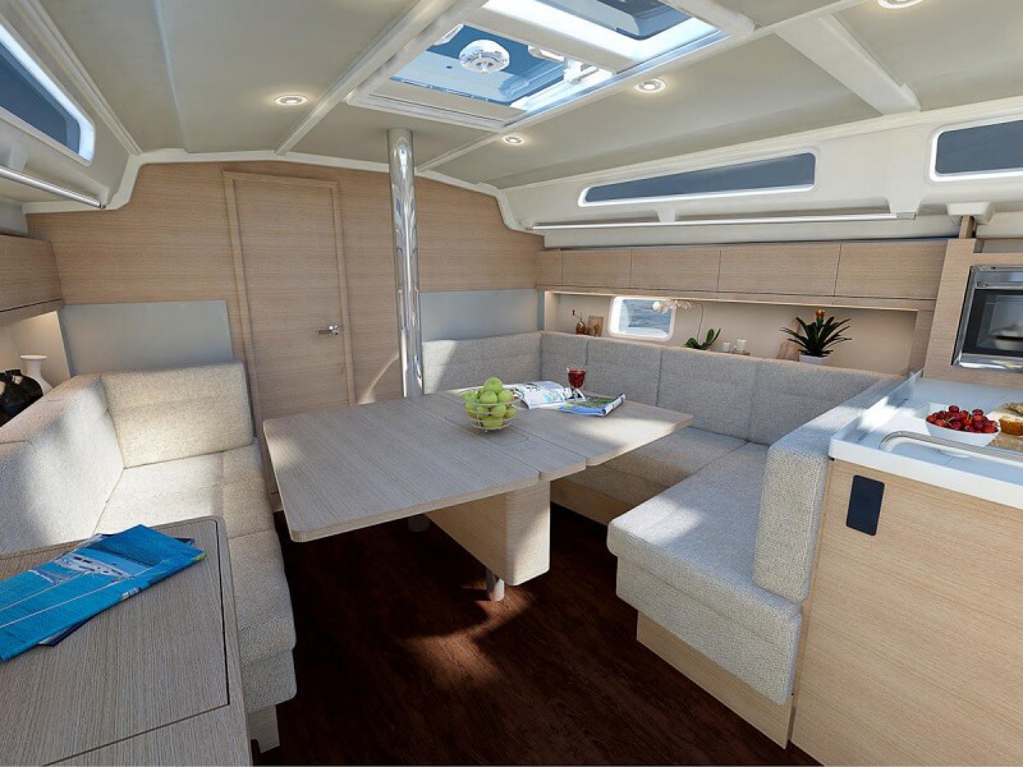 Bateau de location Hanse 418 salon