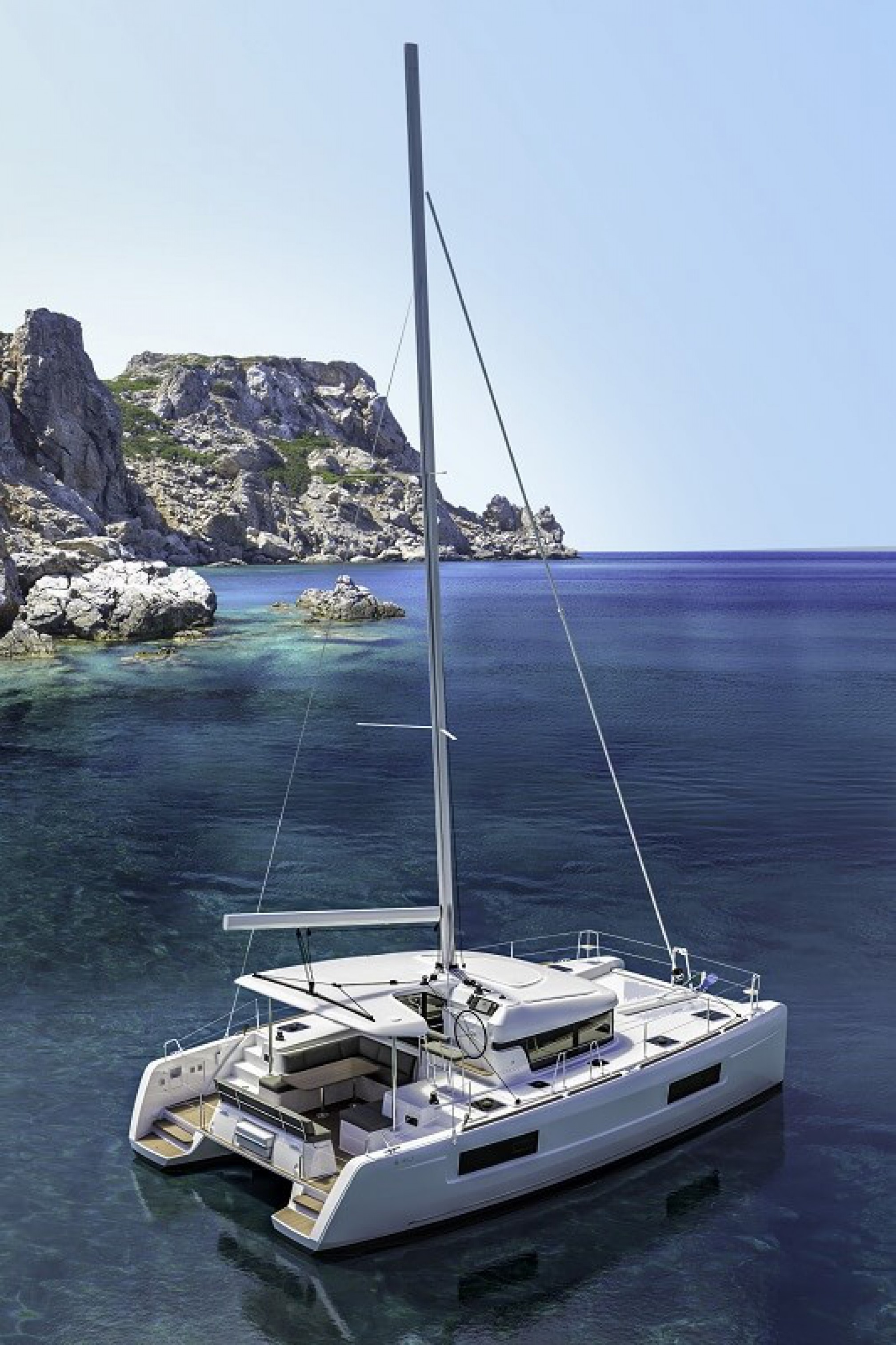 Lagoon 40 catamaran charter mooring