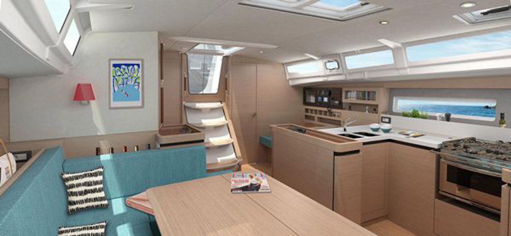 Voilier de location Sun Odyssey 490 salon