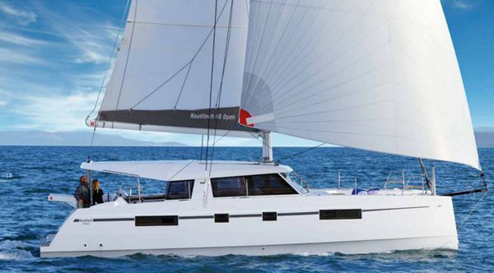 Catamaran de location Nautitech 46 naviguant