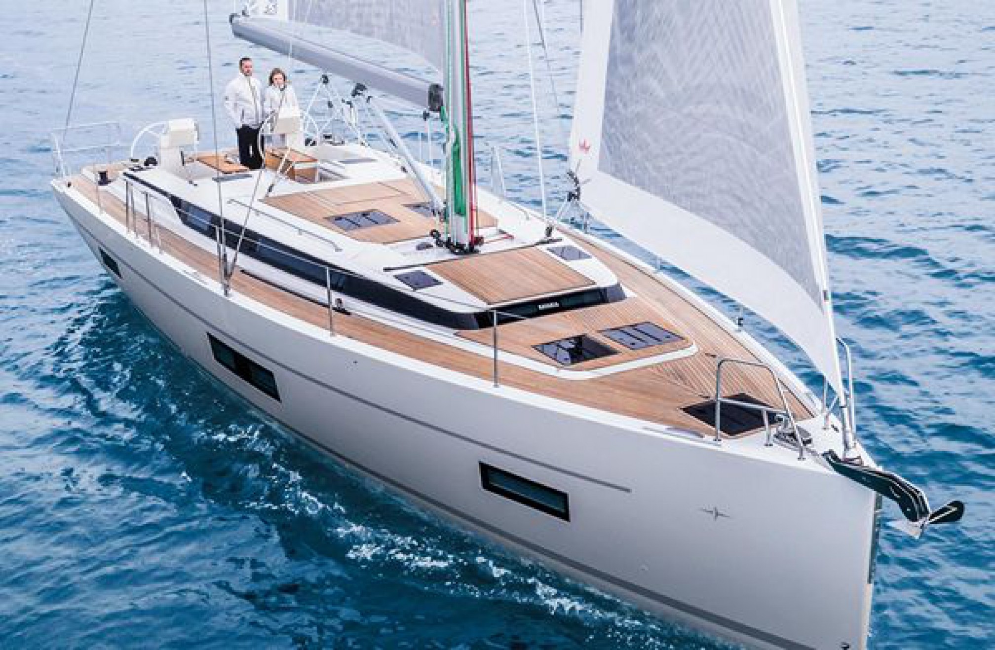 Rental sailing boat Bavaria C45 anchored