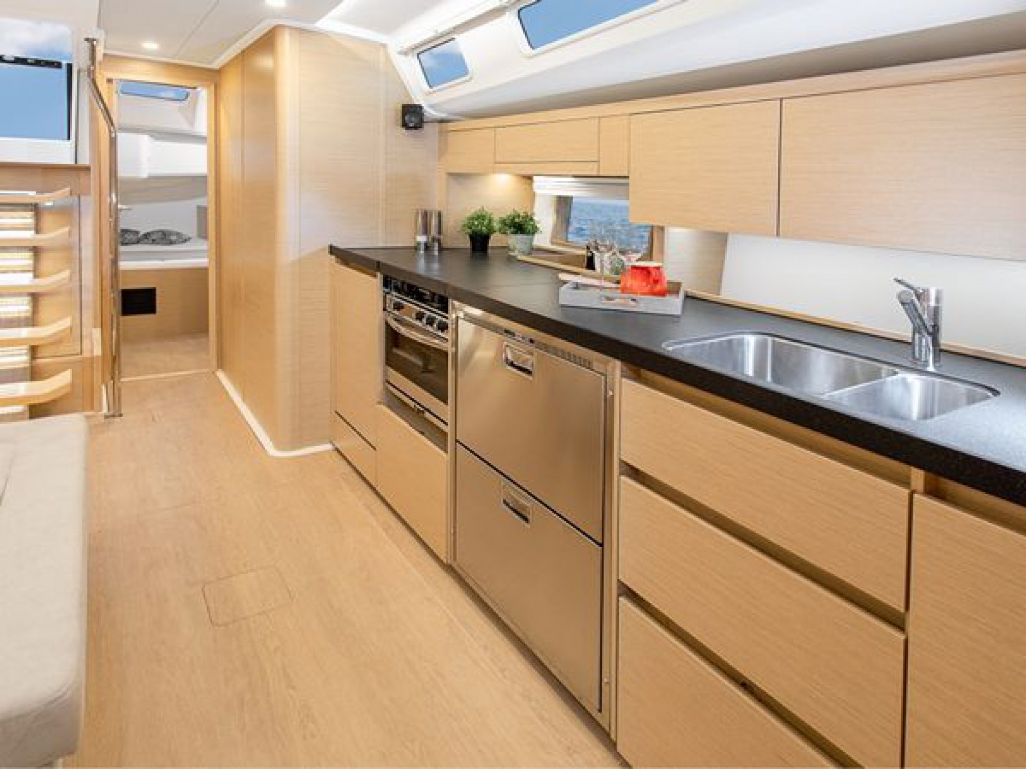 Velero de alquiler Hanse 508 cocina