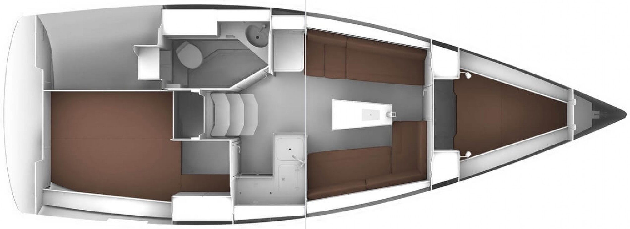 Veler de lloguer Bavaria 34 cruiser planol