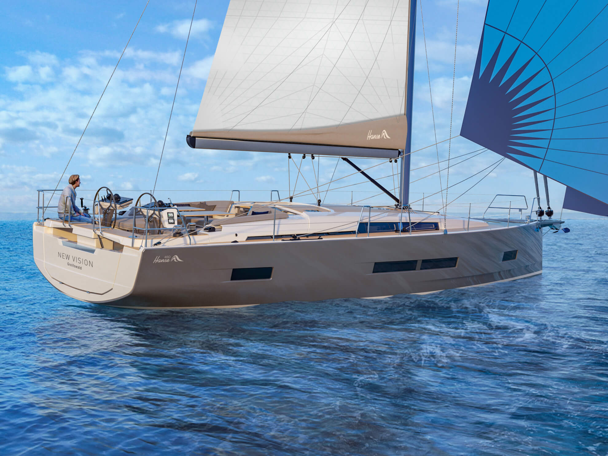 Hanse 460 sailing 