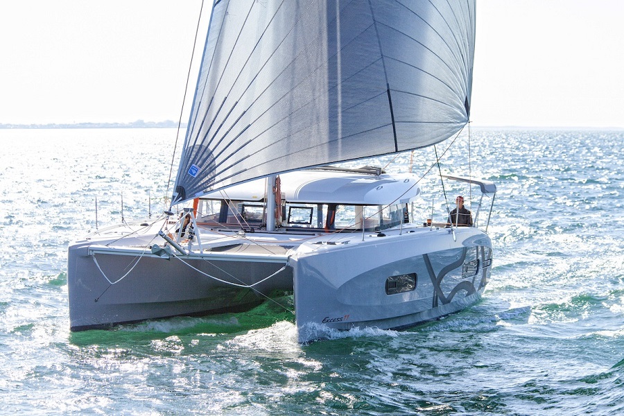 Rental catamaran Excess 11 sailing