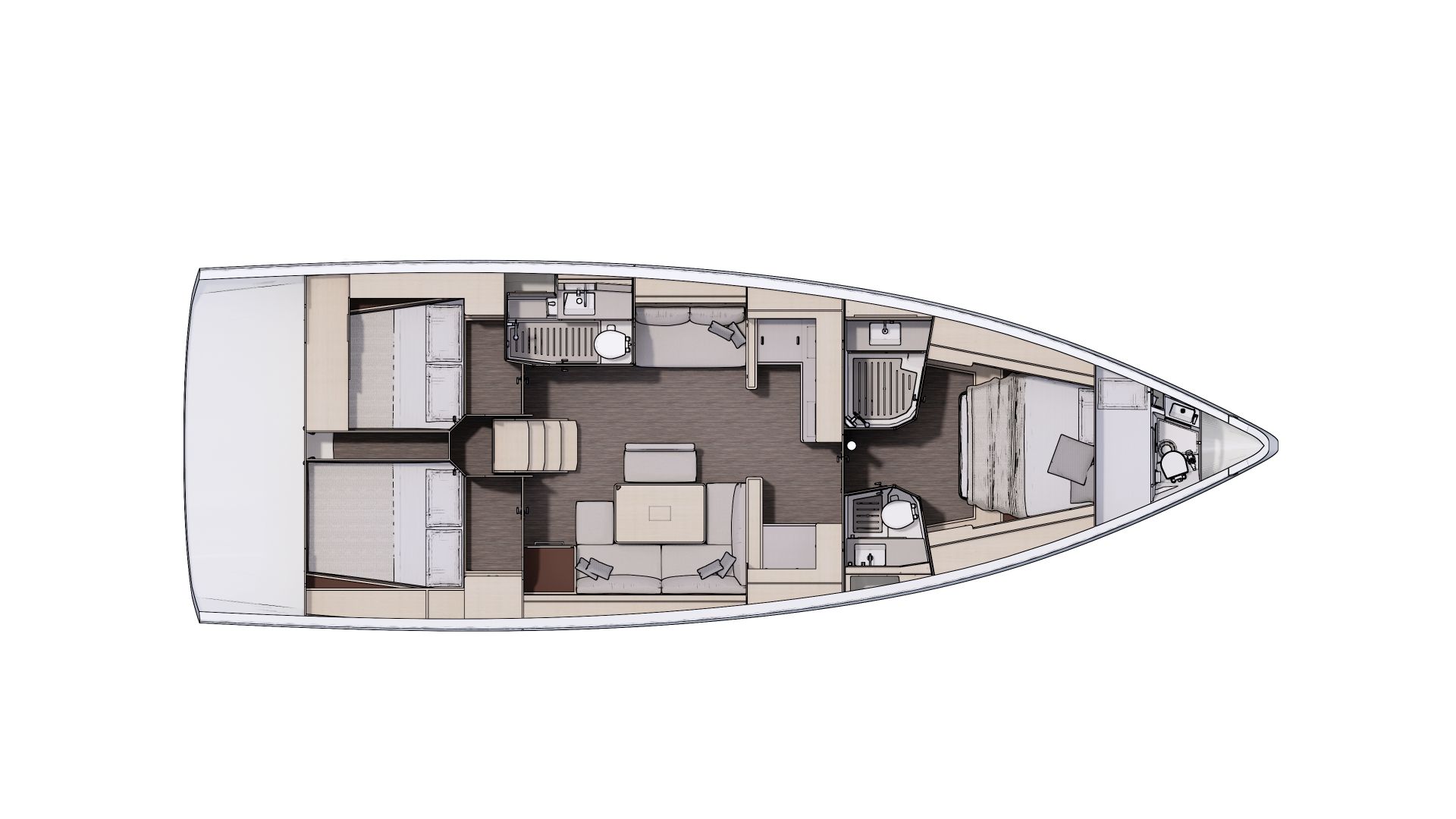 Dufour 470 layout