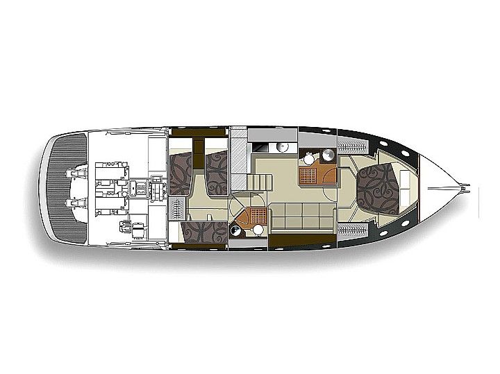 Yate de alquiler Cranchi M44HT (2 cab) plano