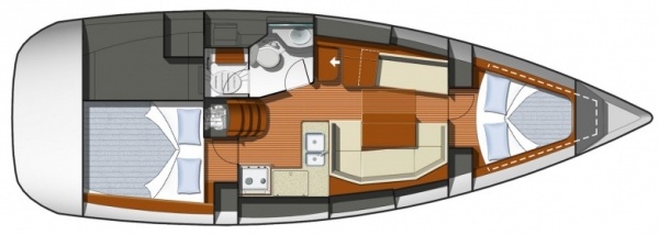 Sun Odyssey 36i 2 cab