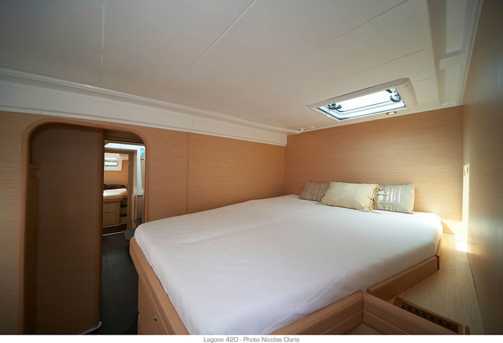 Lagoon 420 catamaran charter cabin