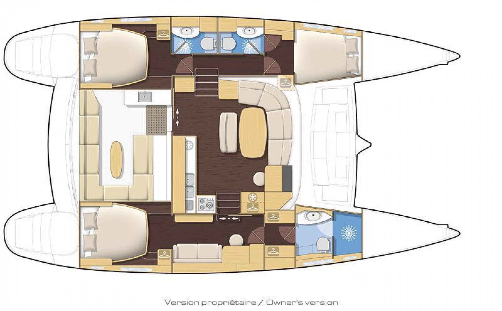 Lagoon 440 (3+2)_Layout